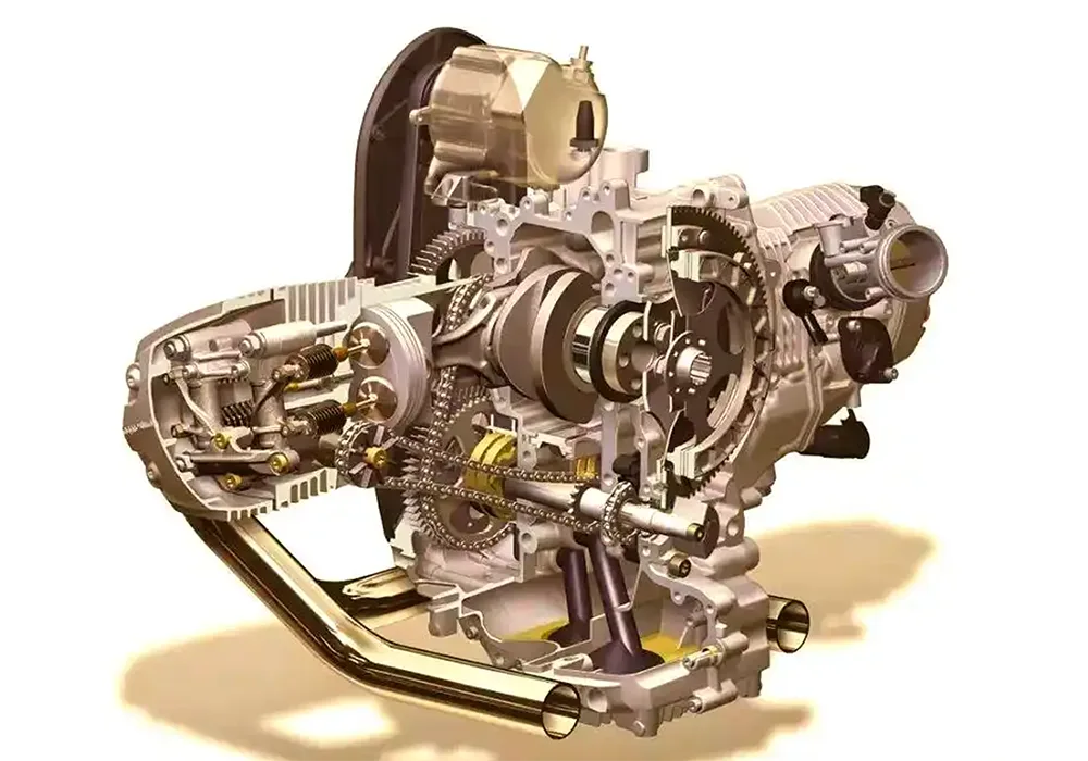 मोटरसायकल पॉवर ट्रान्समिशन आणि गीअर शिफ्टिंग सिस्टम