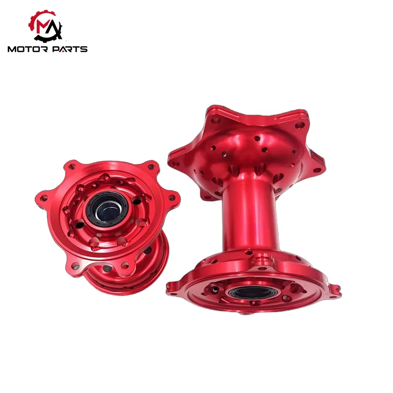 होंडा CRF250R CRF450R साठी CNC ॲल्युमिनियम फ्रंट आणि रीअर व्हील हब सेट